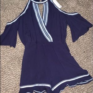 Super cute blue romper!